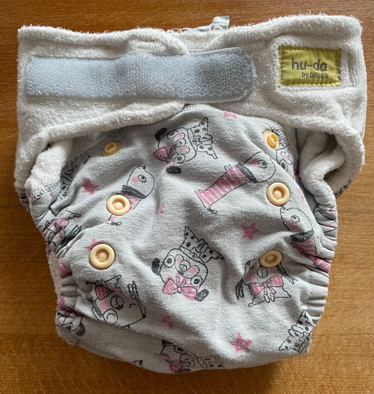 6x hu-da One Size Höschenwindel Klett
