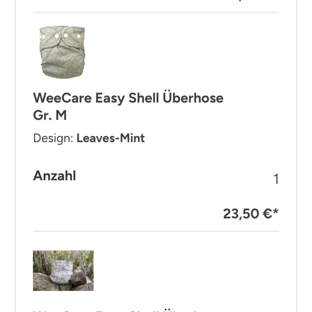 Wee Care Easy Shell