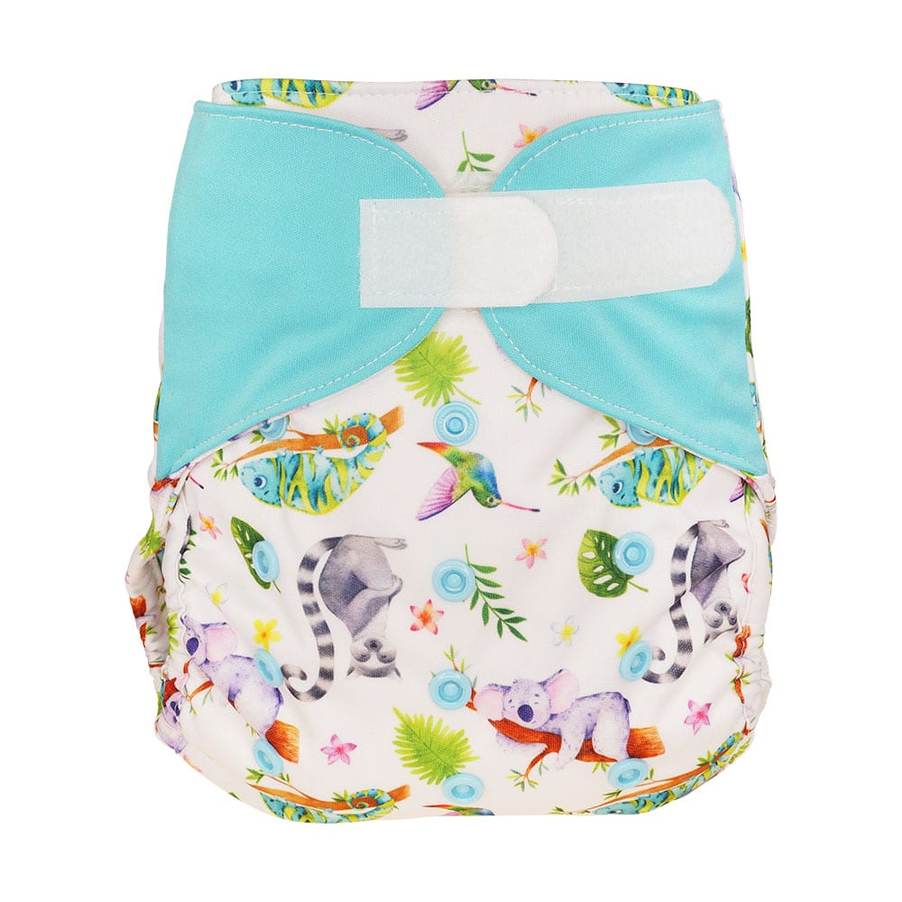 Blümchen Überhose One Size mit Klettverschluss