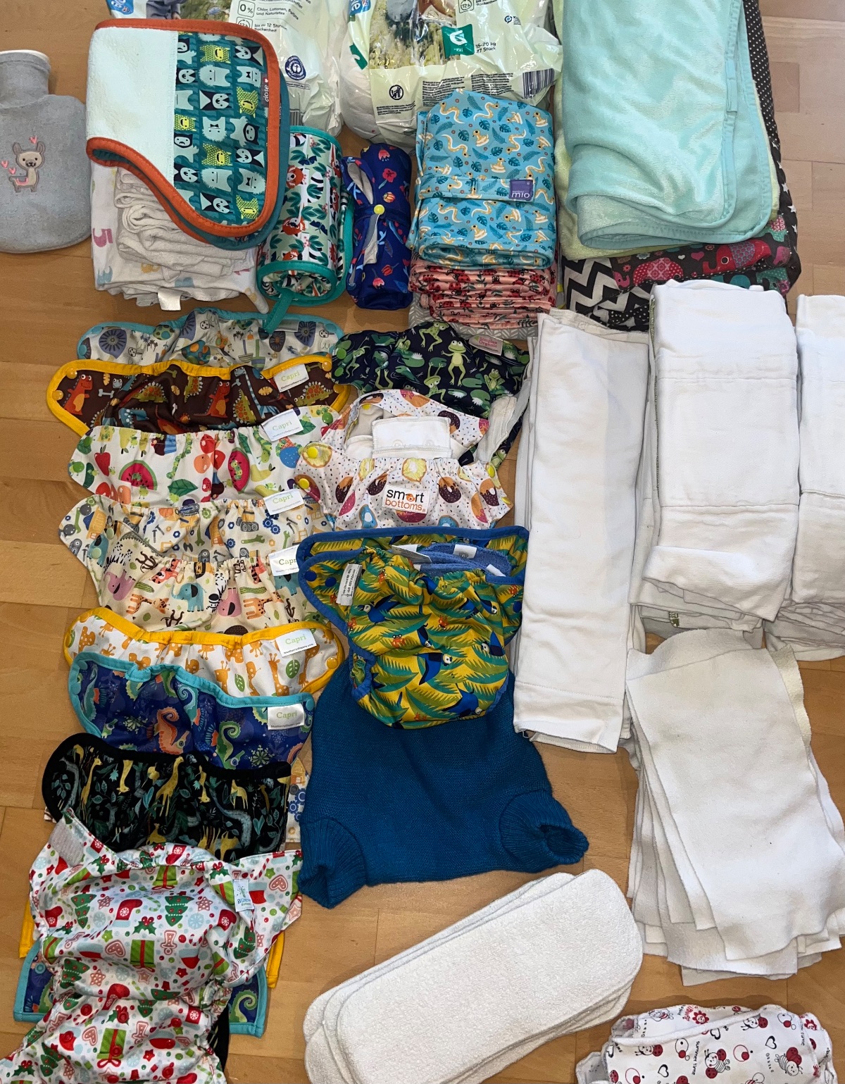 Großes Stoffwindel-Set mit Zubehör