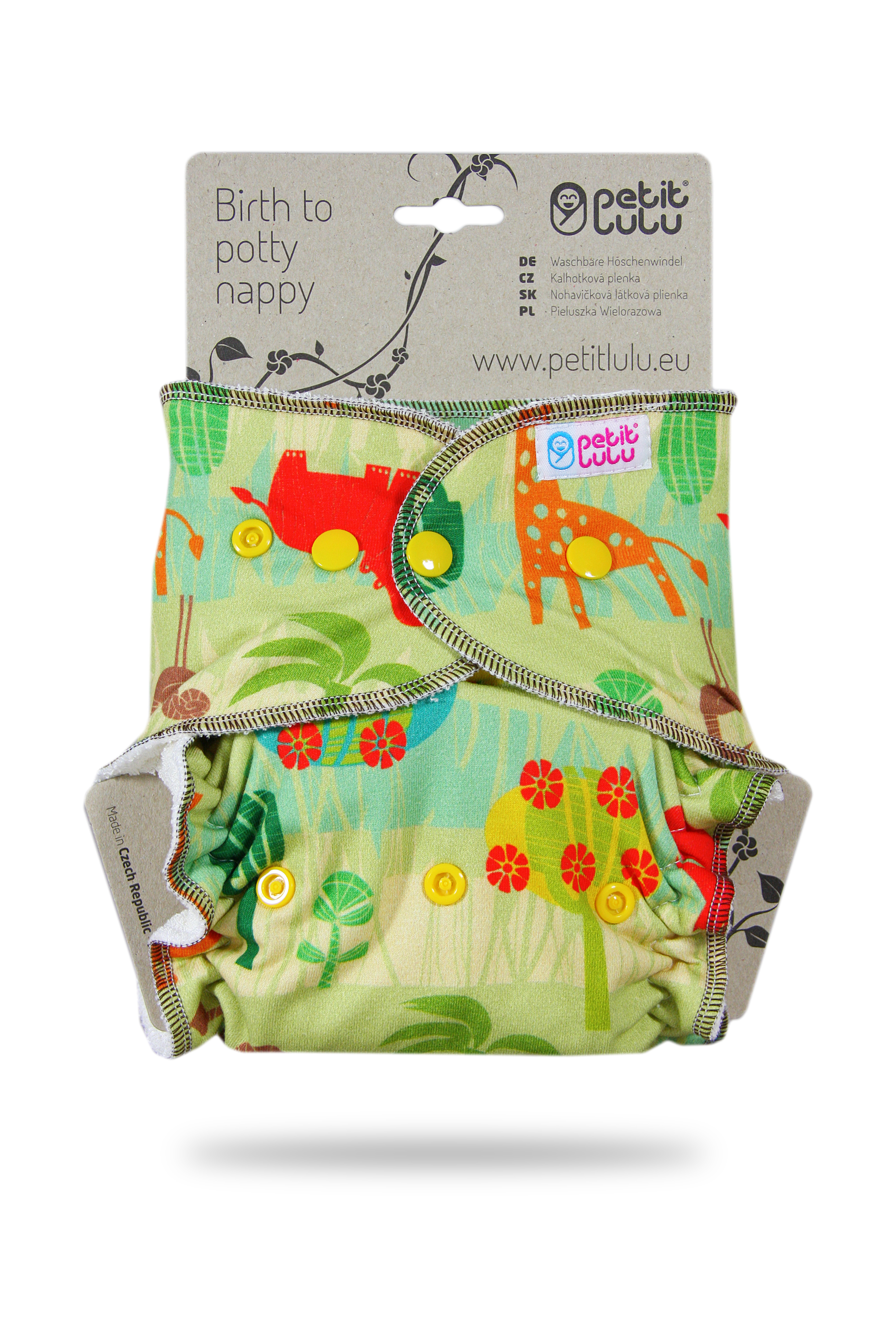 Petit Lulu Höschenwindel One Size mit Druckknöpfen