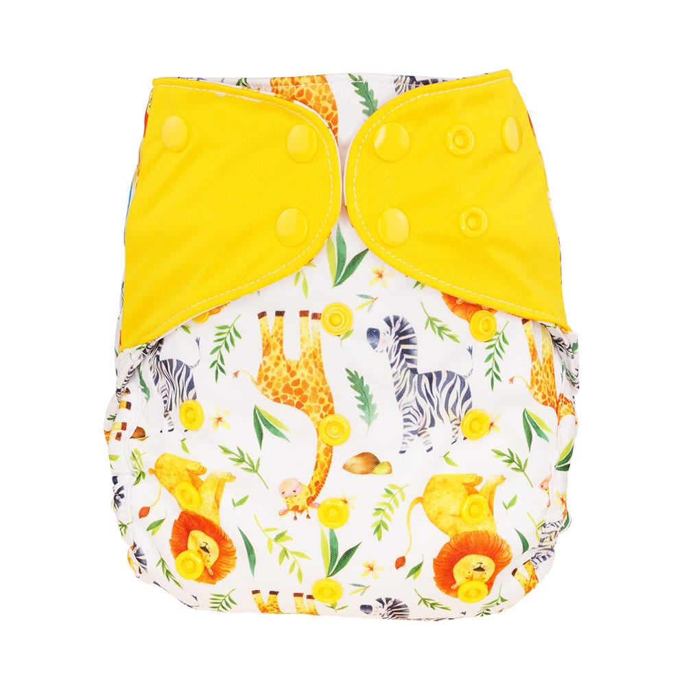 Blümchen Überhose One Size mit Druckknöpfen
