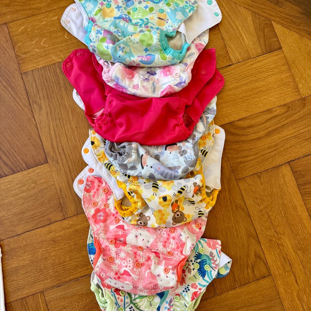 Komplettset Blueberry Capri Überhosen und Prefolds