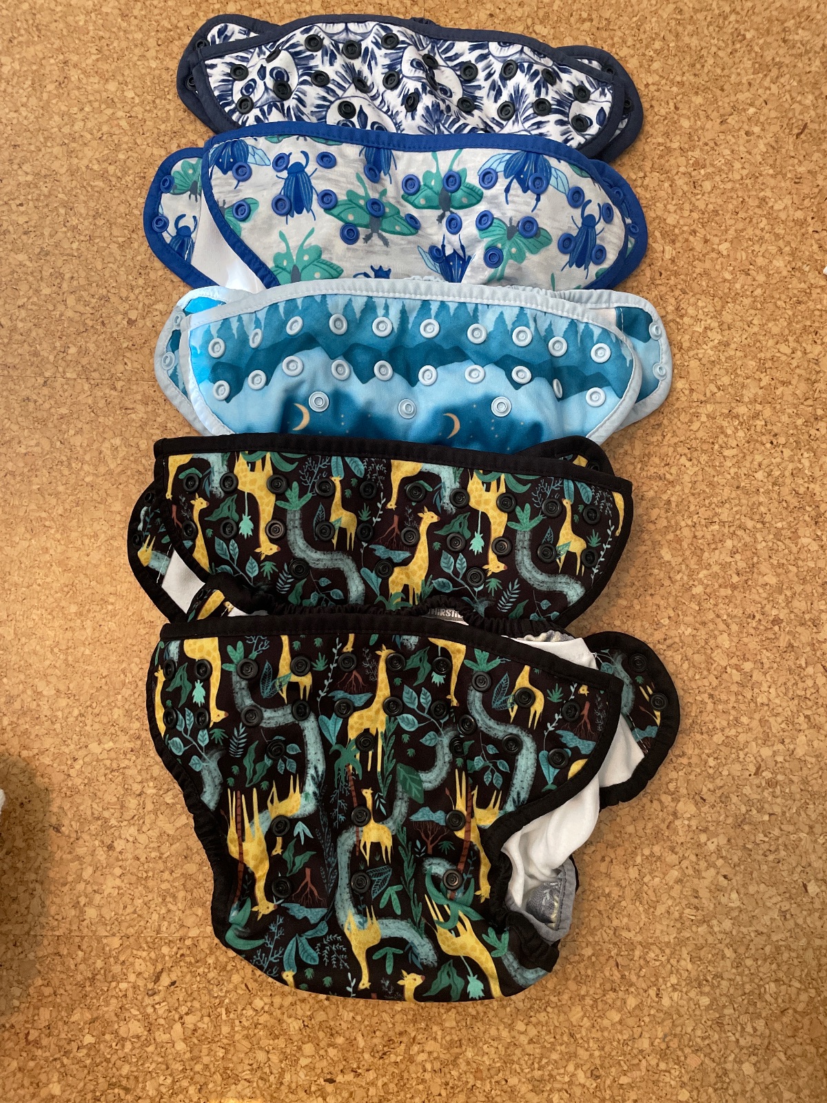 Paket 5 Thiersties Pockets und 5 Doppeleinlagen