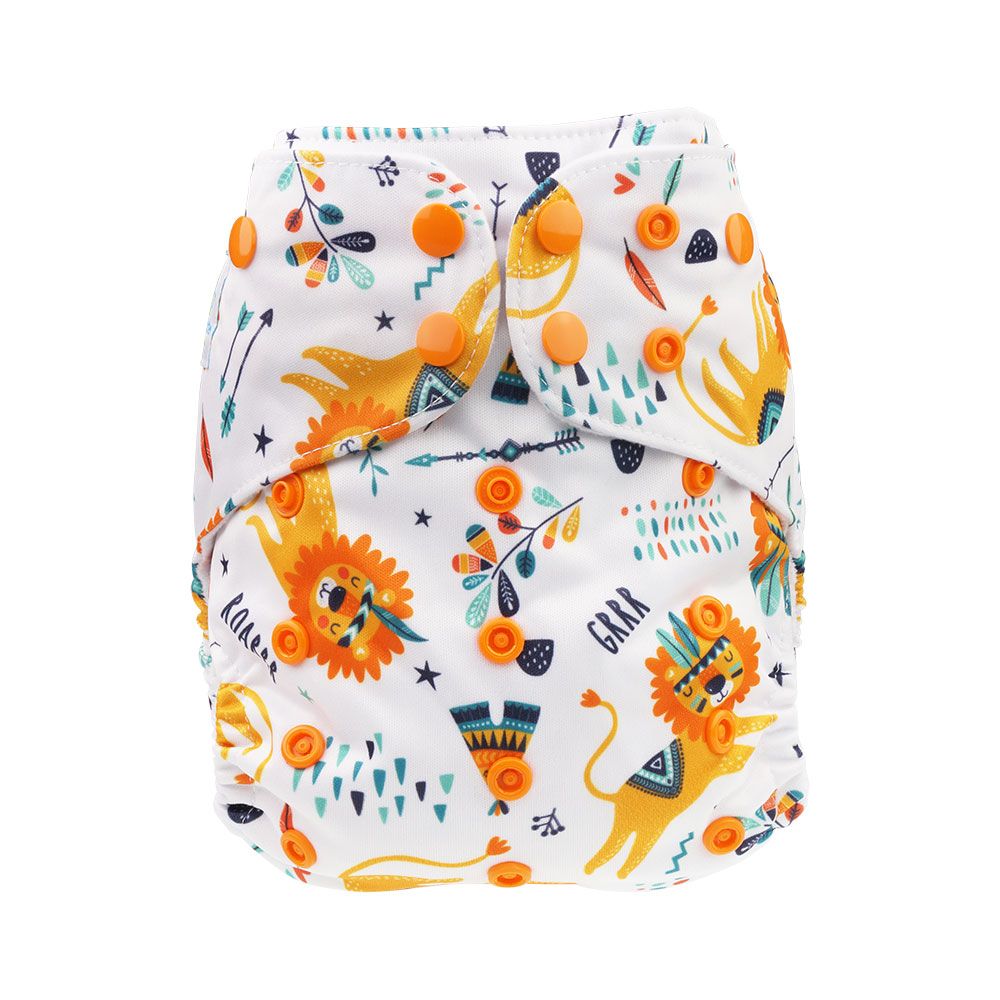 Blümchen Taschenwindel Hüllen One Size (Druckknöpfe) ohne Saugeinlage