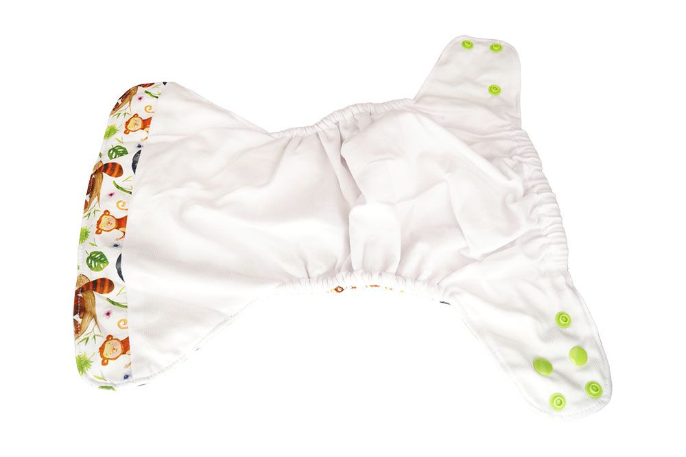 Blümchen Taschenwindel Hüllen One Size (Klettverschluss) ohne Saugeinlage