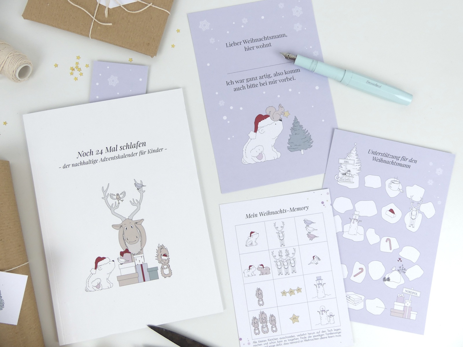 Verblühmeinnicht  Noch 24 Mal schlafen - Der nachhaltige Adventskalender für Kinder
