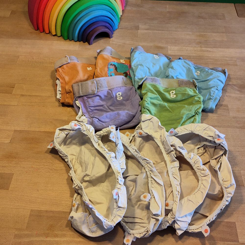 Großes Stoffwindelpaket für die gesamte Wickelzeit
