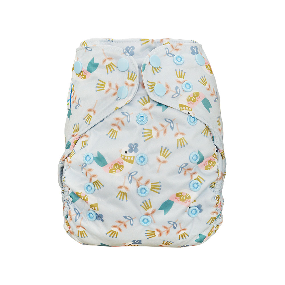 Blümchen Überhose One Size mit Druckknöpfen