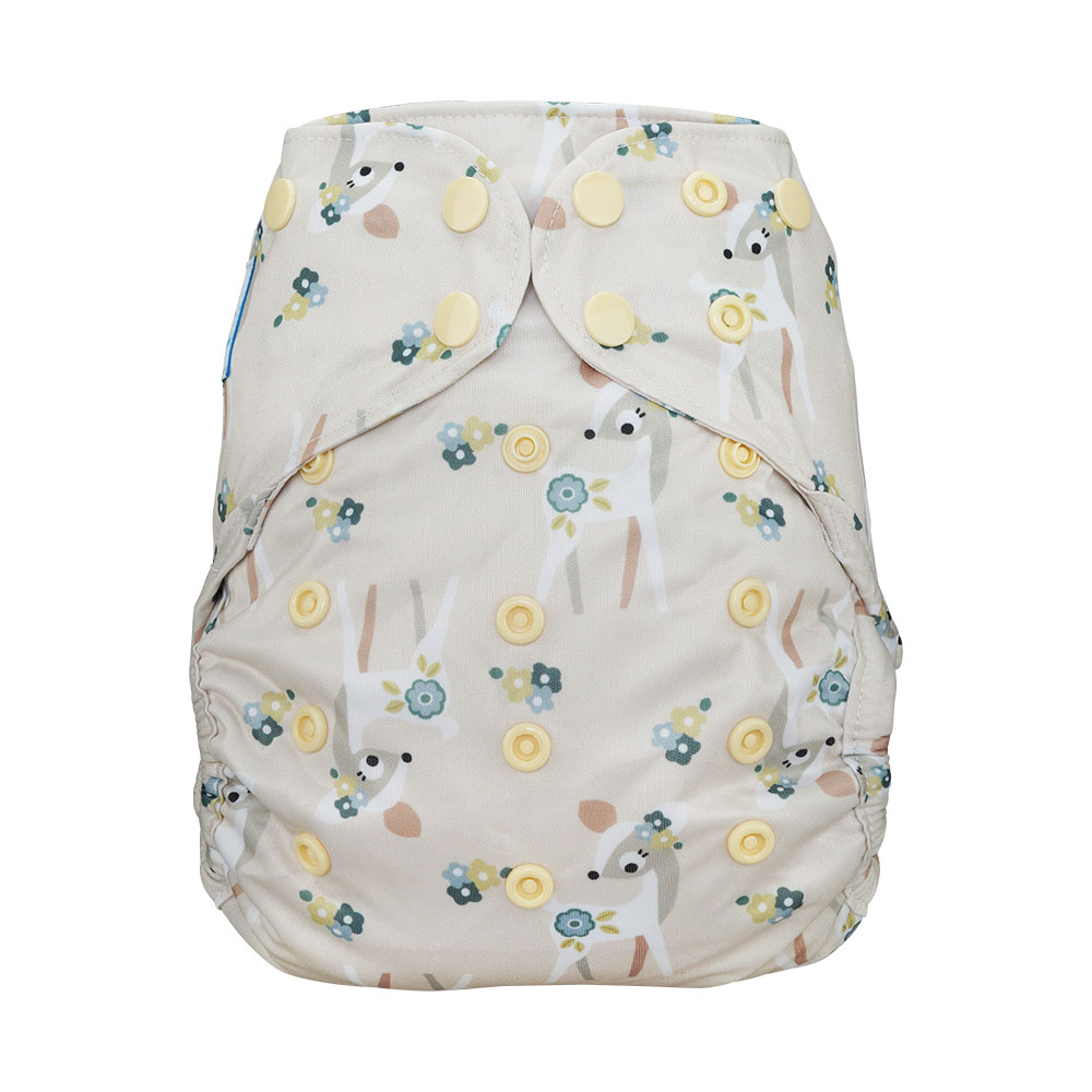 Blümchen Überhose One Size mit Druckknöpfen