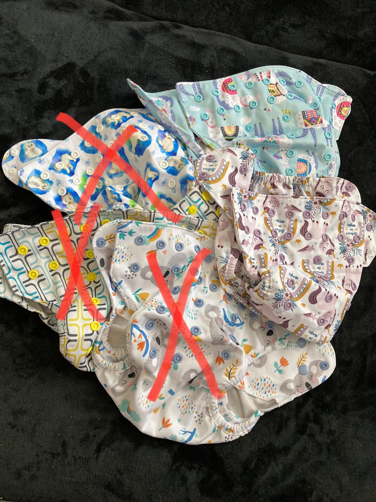 Blümchen Überhose One Size mit Druckknöpfen