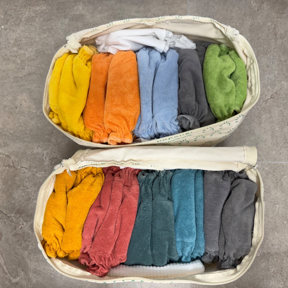 Neue Popolini Stoffwindel-Sets UltraFit Soft Rainbow mit Zubehör