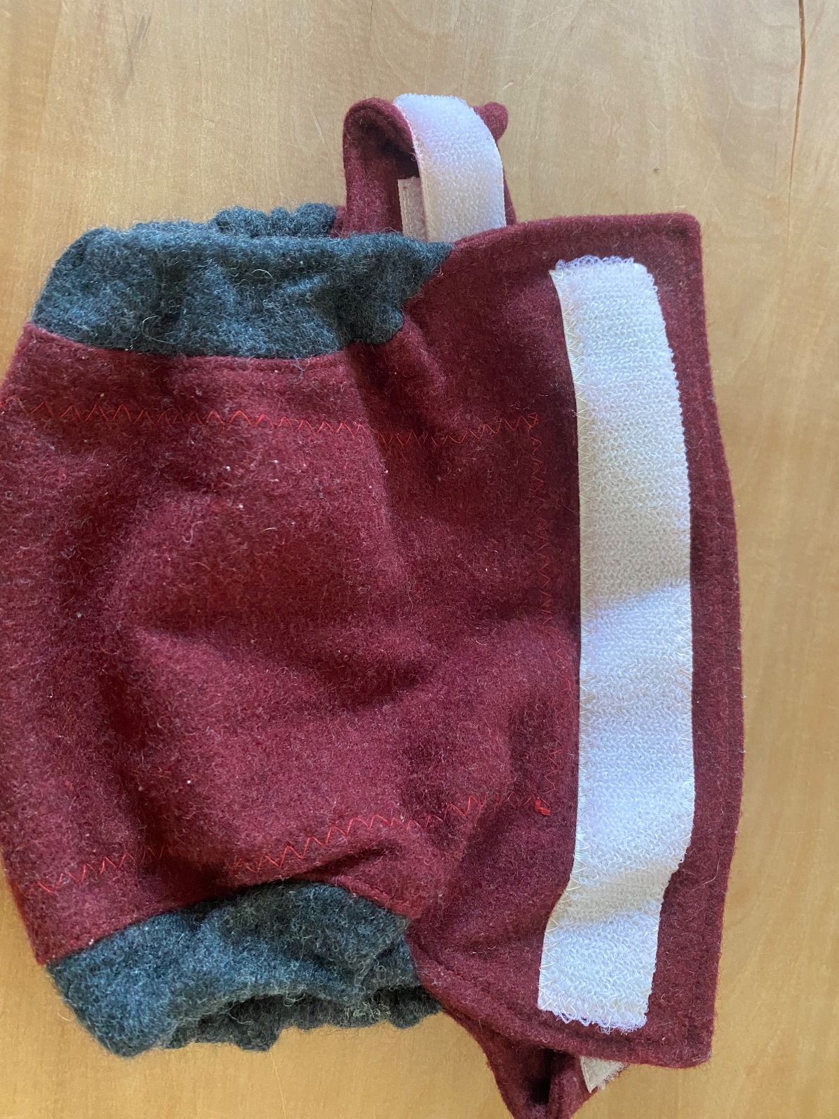HUDA Wollklett rot L