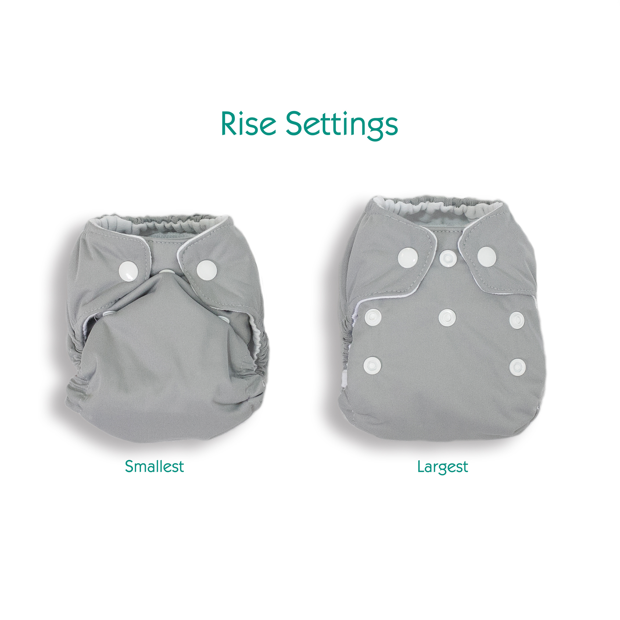 Thirsties Natural All-in-One Newborn mit Druckknöpfen