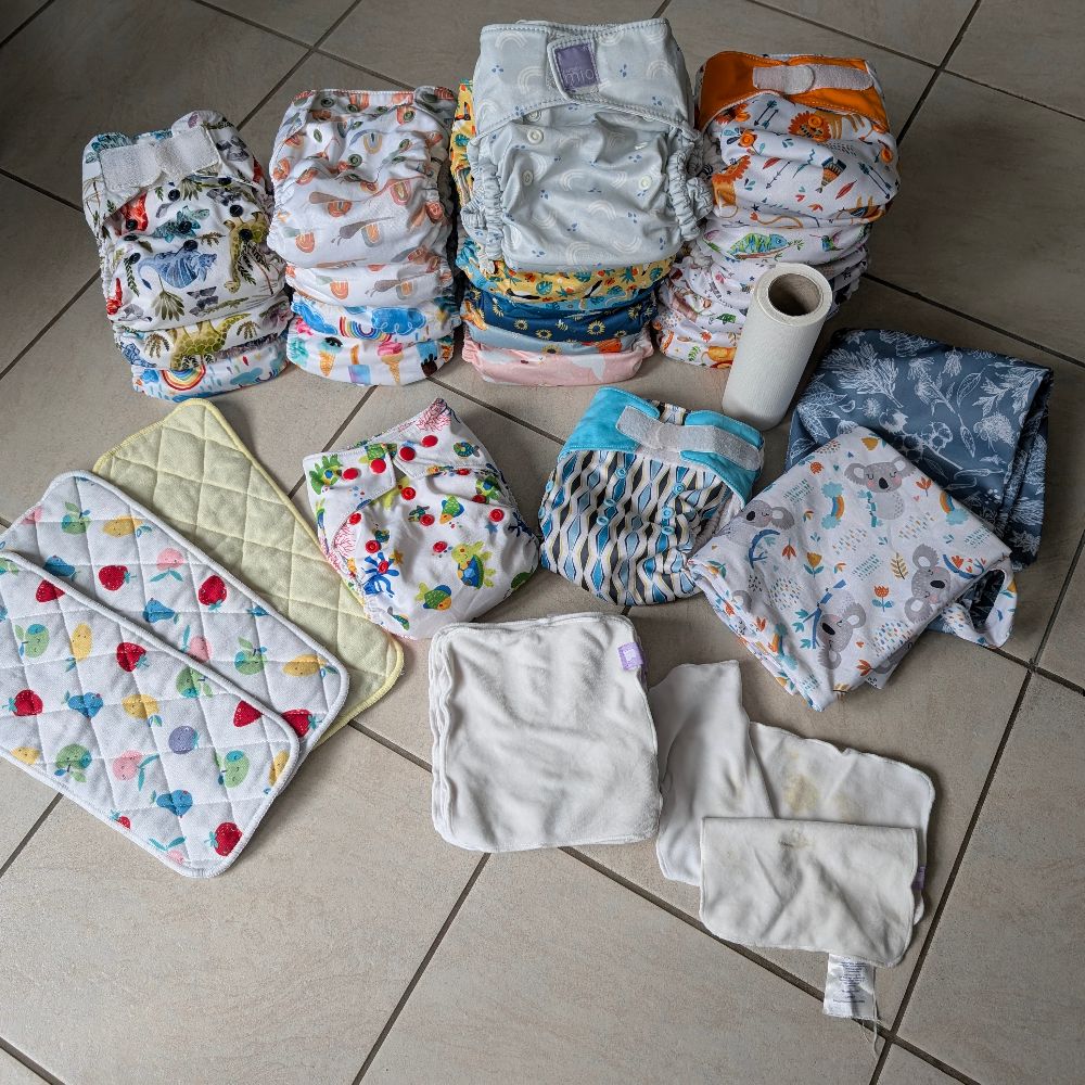 Stoffwindel Paket AIO One Size Bambino Mio Thirsties Blümchen
