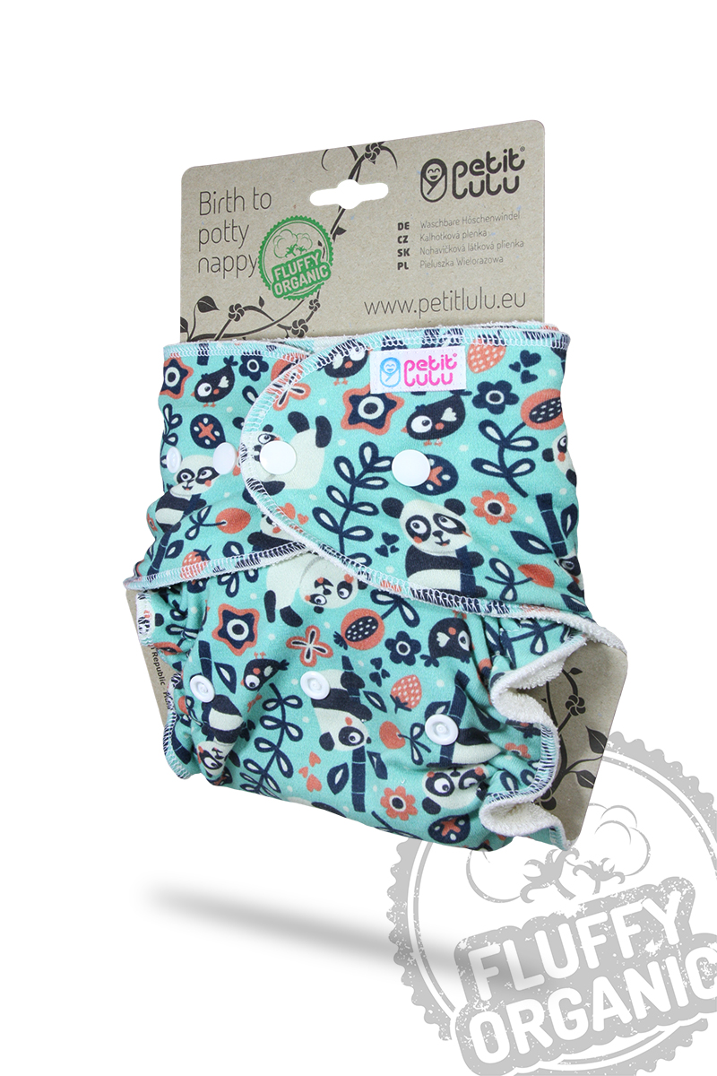Petit Lulu Höschenwindel Fluffy Organic One Size mit Druckknöpfen