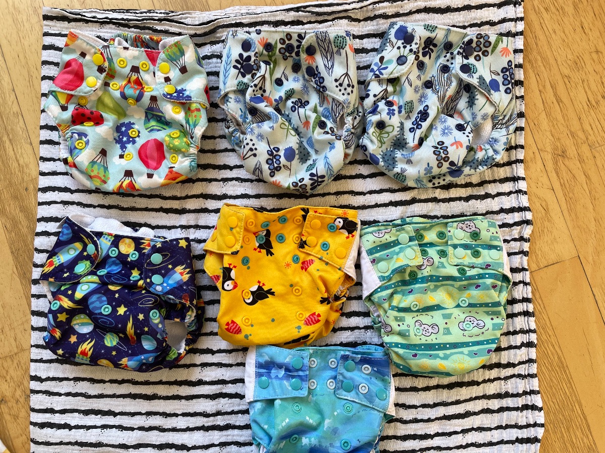 Pocketwindeln wie neu, 5x getragen Blueberry und Mommymouse