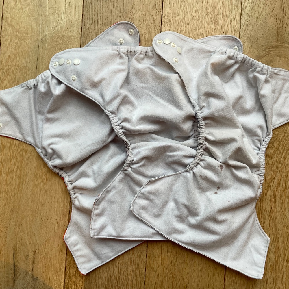Sechs Pocket Windeln, One size in schönem Design