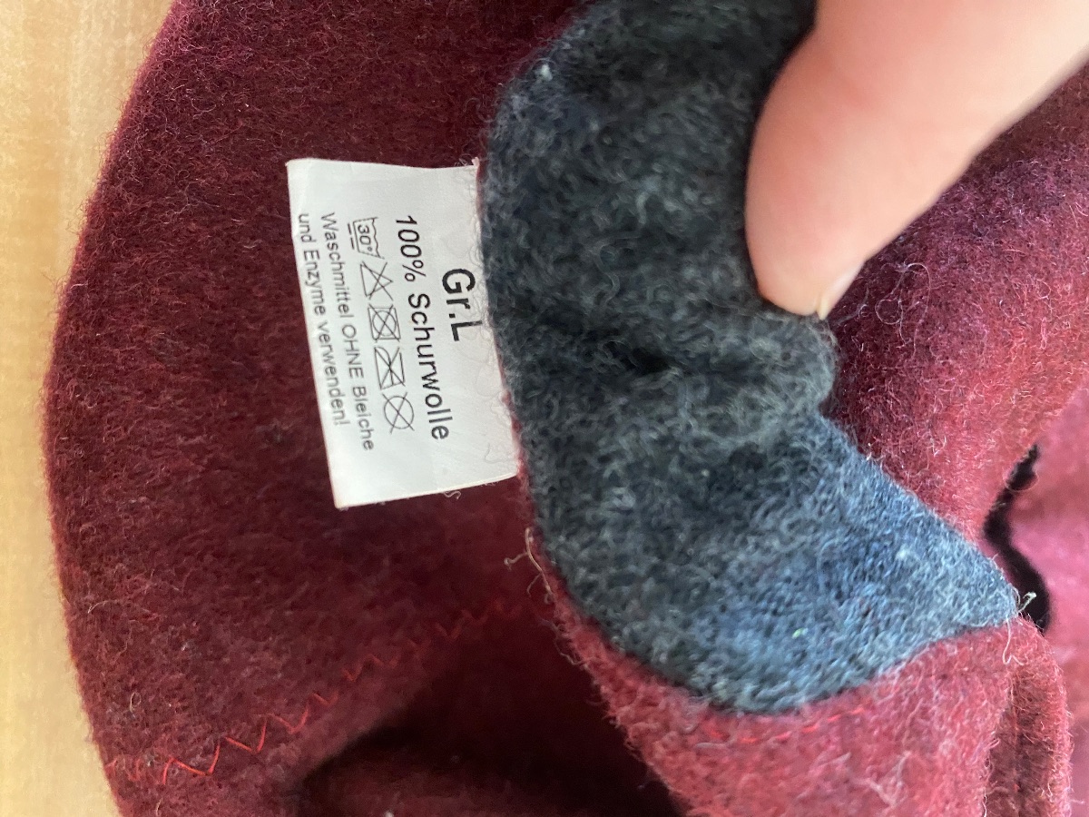 HUDA Wollklett rot L