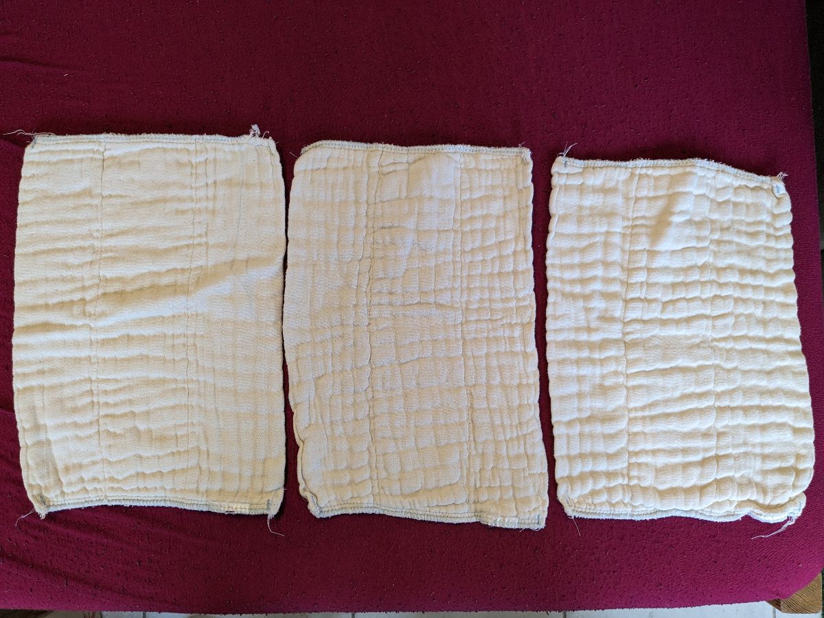 3x avo cado prefolds Einlagen