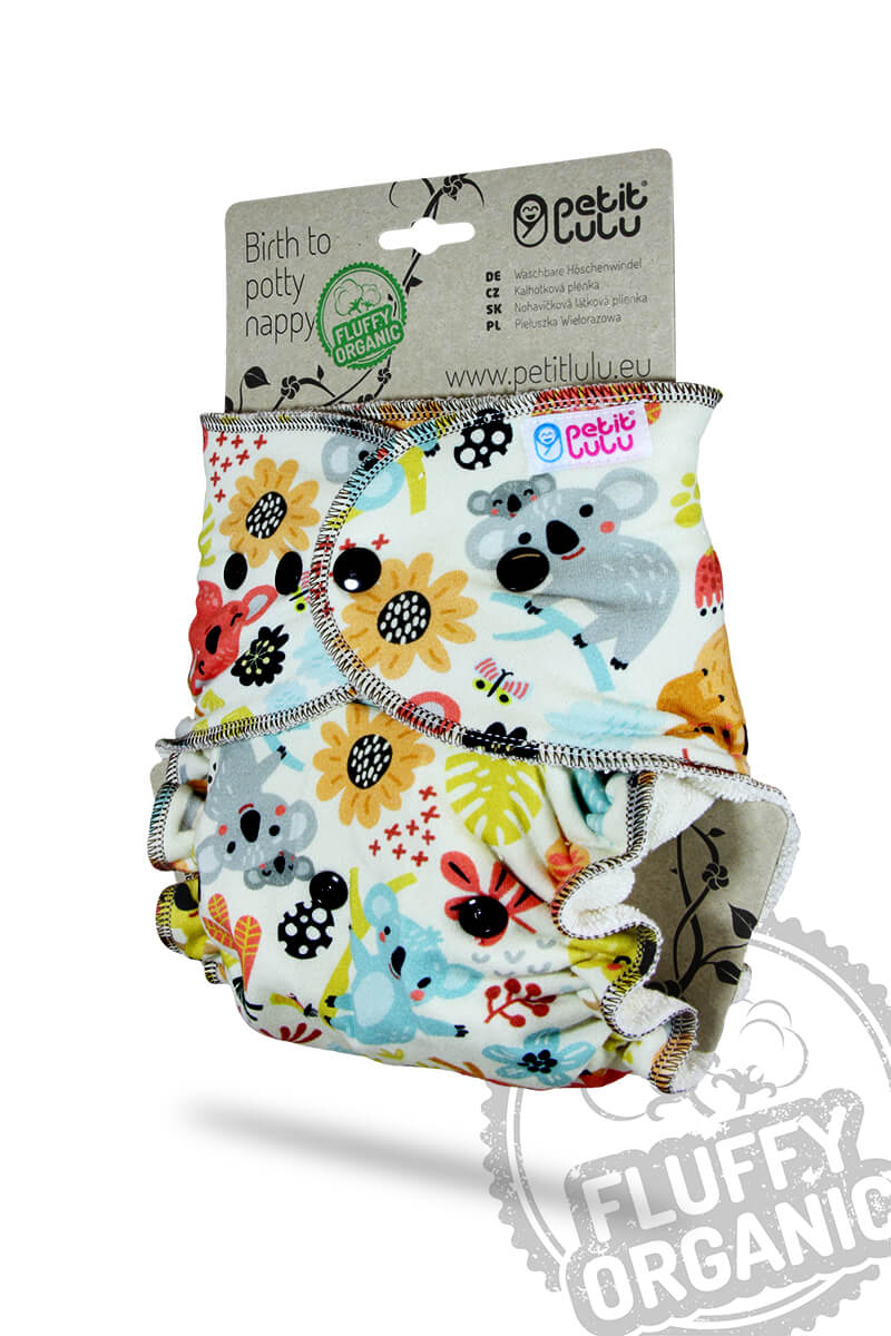 Petit Lulu Höschenwindel Fluffy Organic One Size mit Druckknöpfen