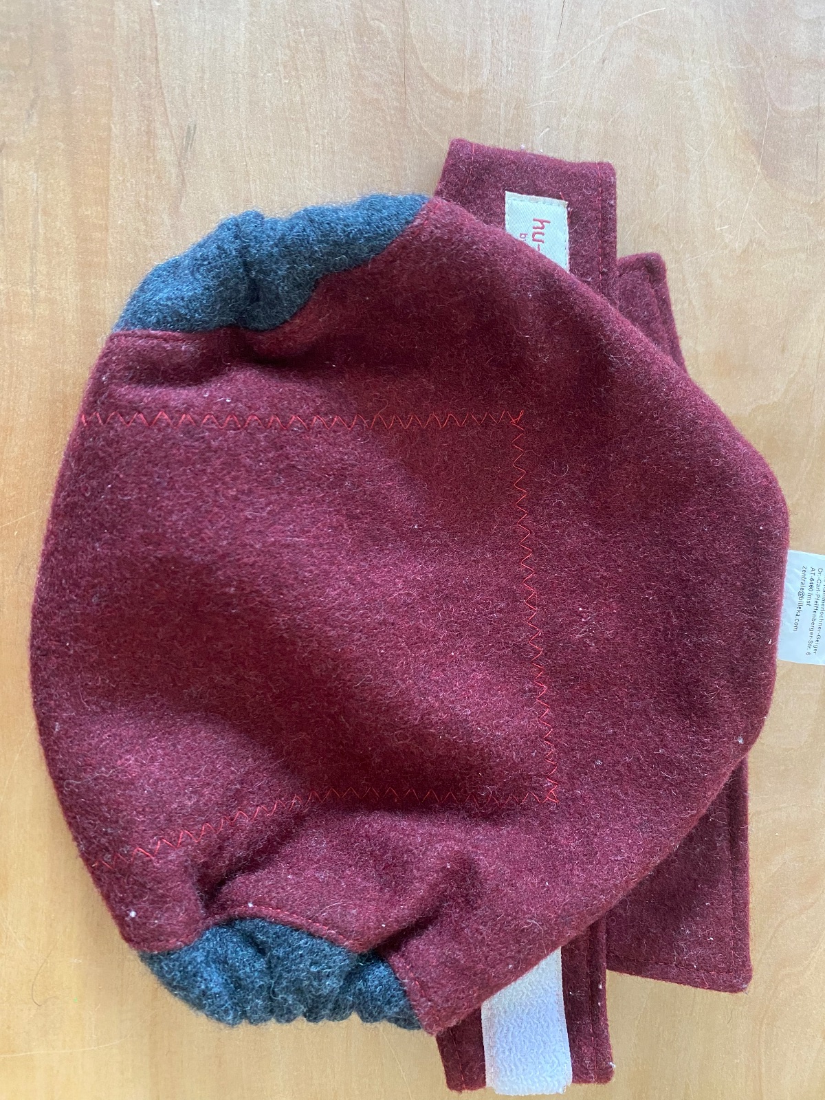 HUDA Wollklett rot L