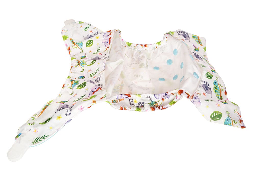 Blümchen Überhose One Size mit Klettverschluss