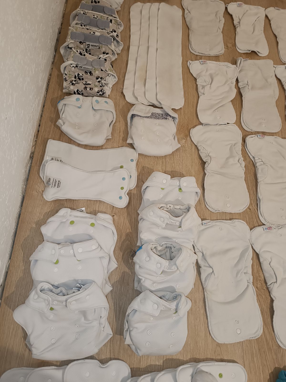 Stoffwindelset xxl Petit lulu Mommy Mouse Pul Höschenwindeln Fleece Wetbags