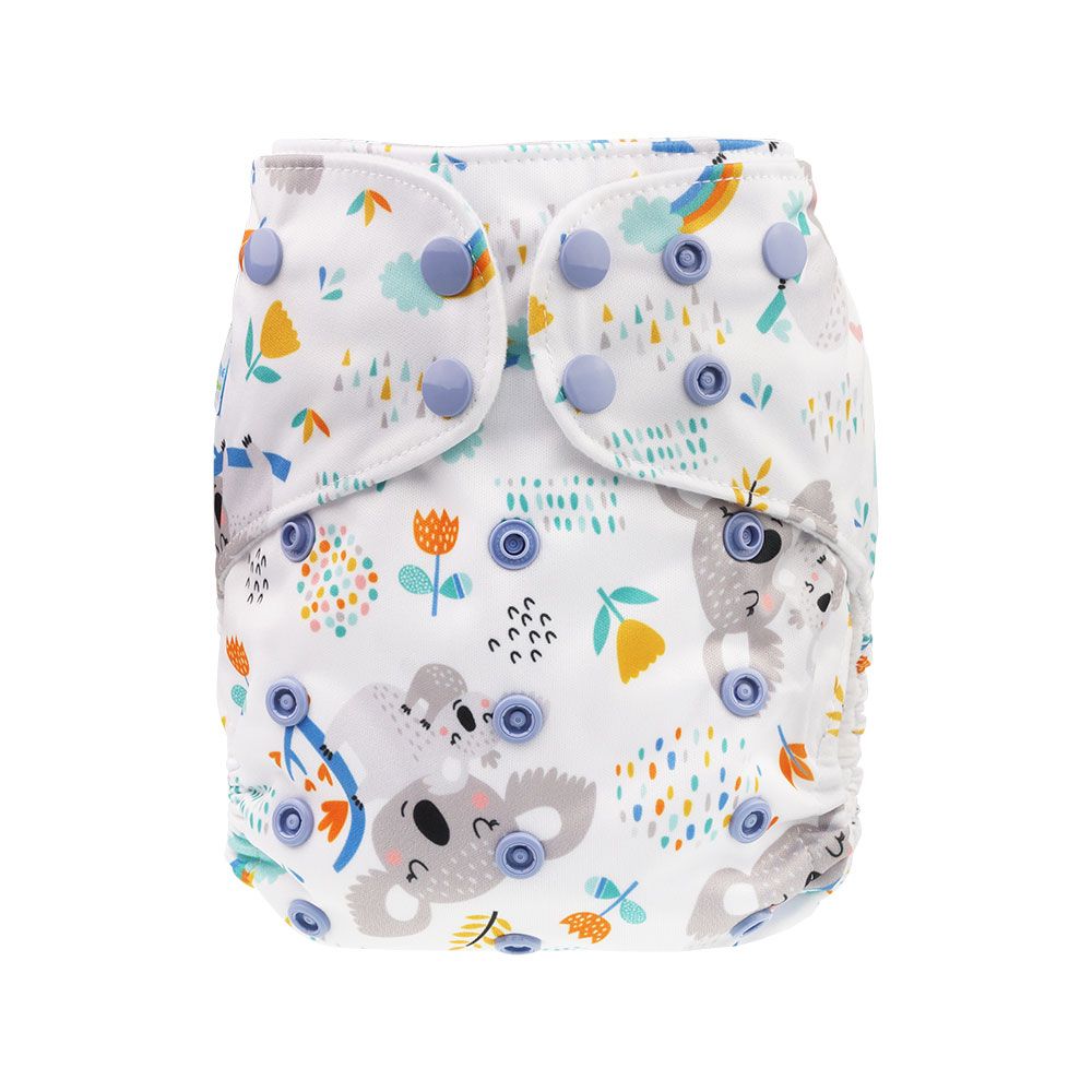 Blümchen Taschenwindel Hüllen One Size (Druckknöpfe) ohne Saugeinlage