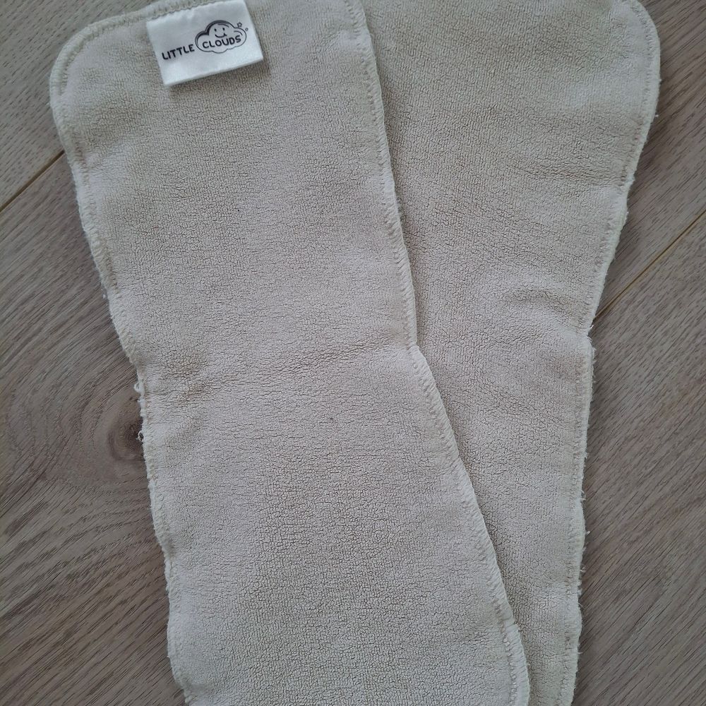 2x Little Clouds Booster Saugeinlage Hanf und Baumwolle One Size ca. 31x11 cm