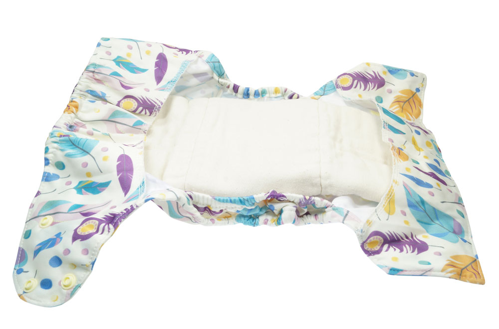 Blümchen Überhose One Size mit Klettverschluss