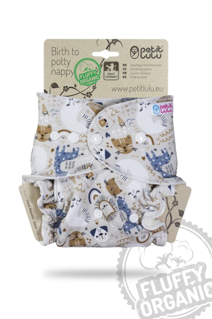 Petit Lulu Höschenwindel Fluffy Organic One Size mit Druckknöpfen