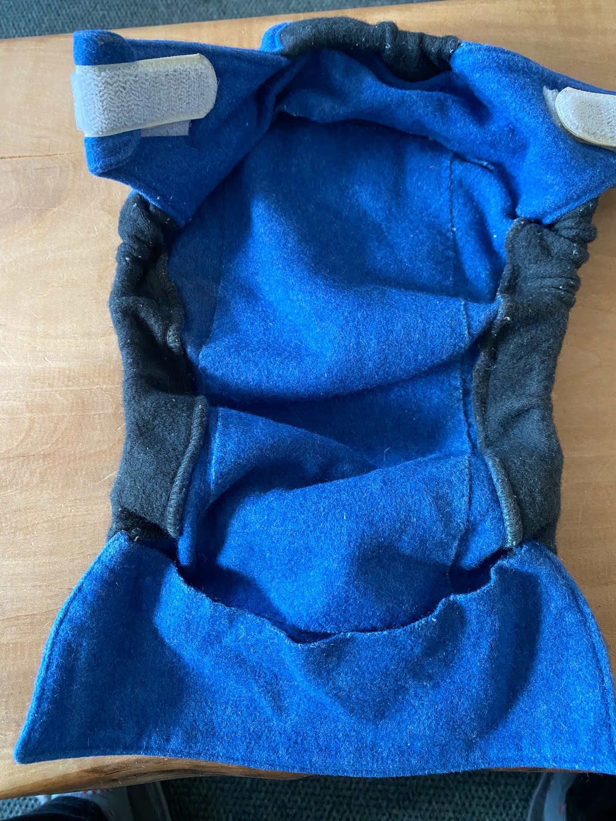 HUDA Wollklett Überhose L blau