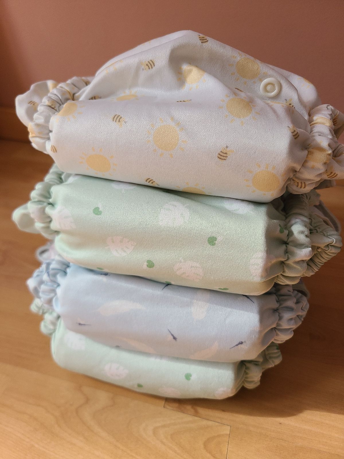 4 Bambino mio all in one Stoffwindeln Onesize, kaum benutzt