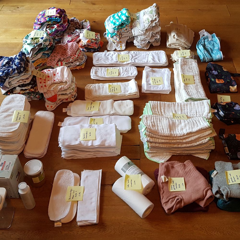 Stoffwindel Set Inkl. Zubehör Komplett Paket Pocket AIO PUL Wolle