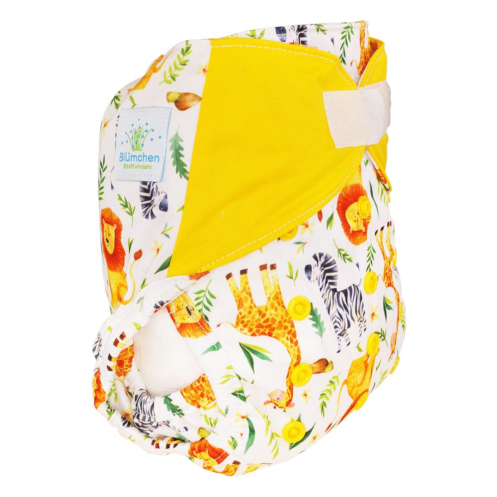 Blümchen Überhose One Size mit Klettverschluss