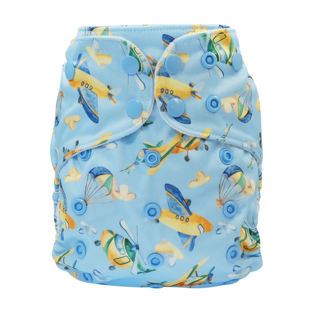 Blümchen Taschenwindel Hüllen One Size (Druckknöpfe) ohne Saugeinlage