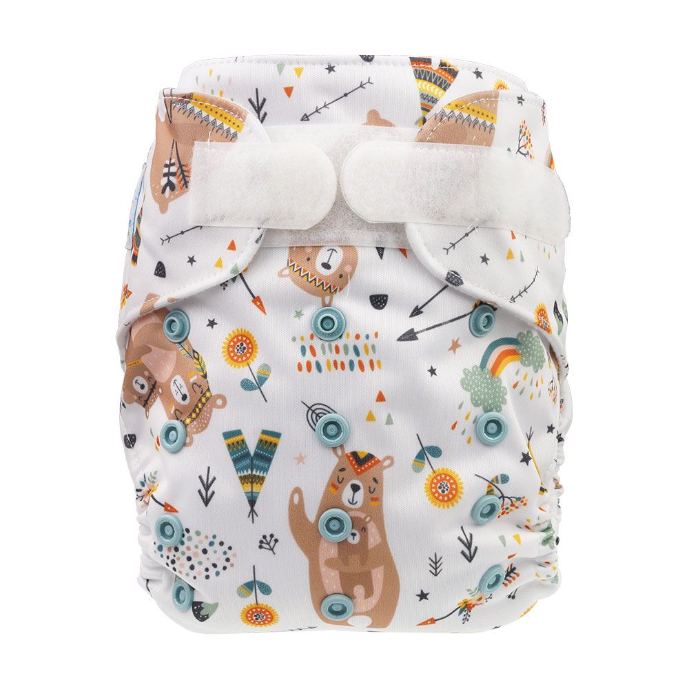 Blümchen Taschenwindel Hüllen One Size (Klettverschluss) ohne Saugeinlage