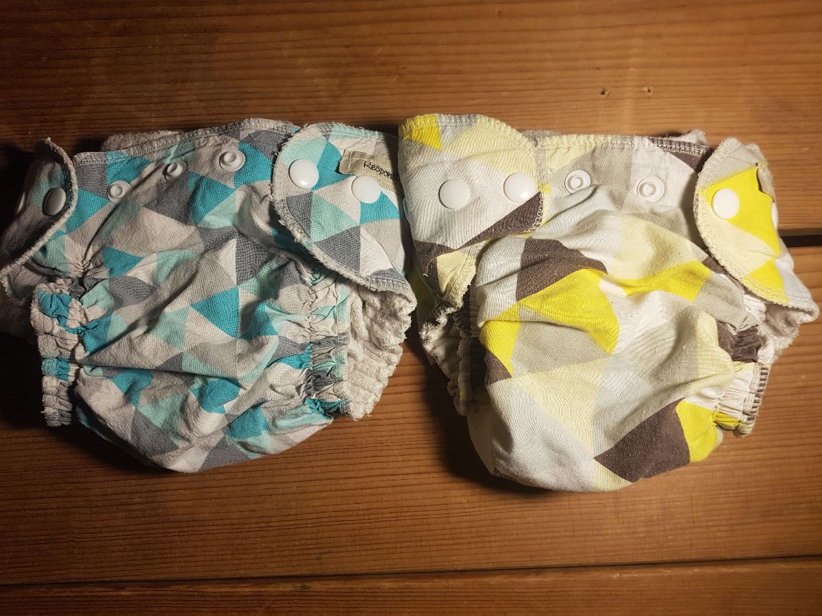 2 Höschenwindeln von Responsible Mother, Gr. S-M