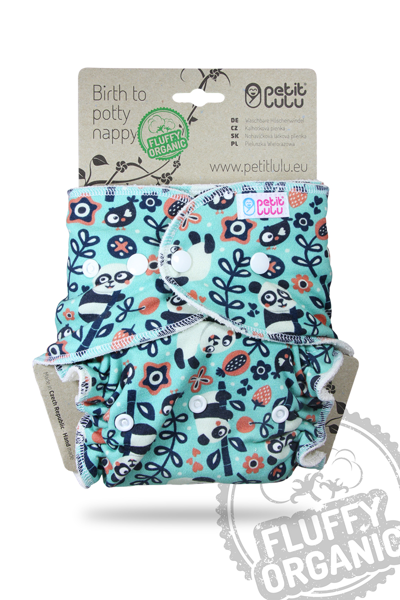 Petit Lulu Höschenwindel Fluffy Organic One Size mit Druckknöpfen