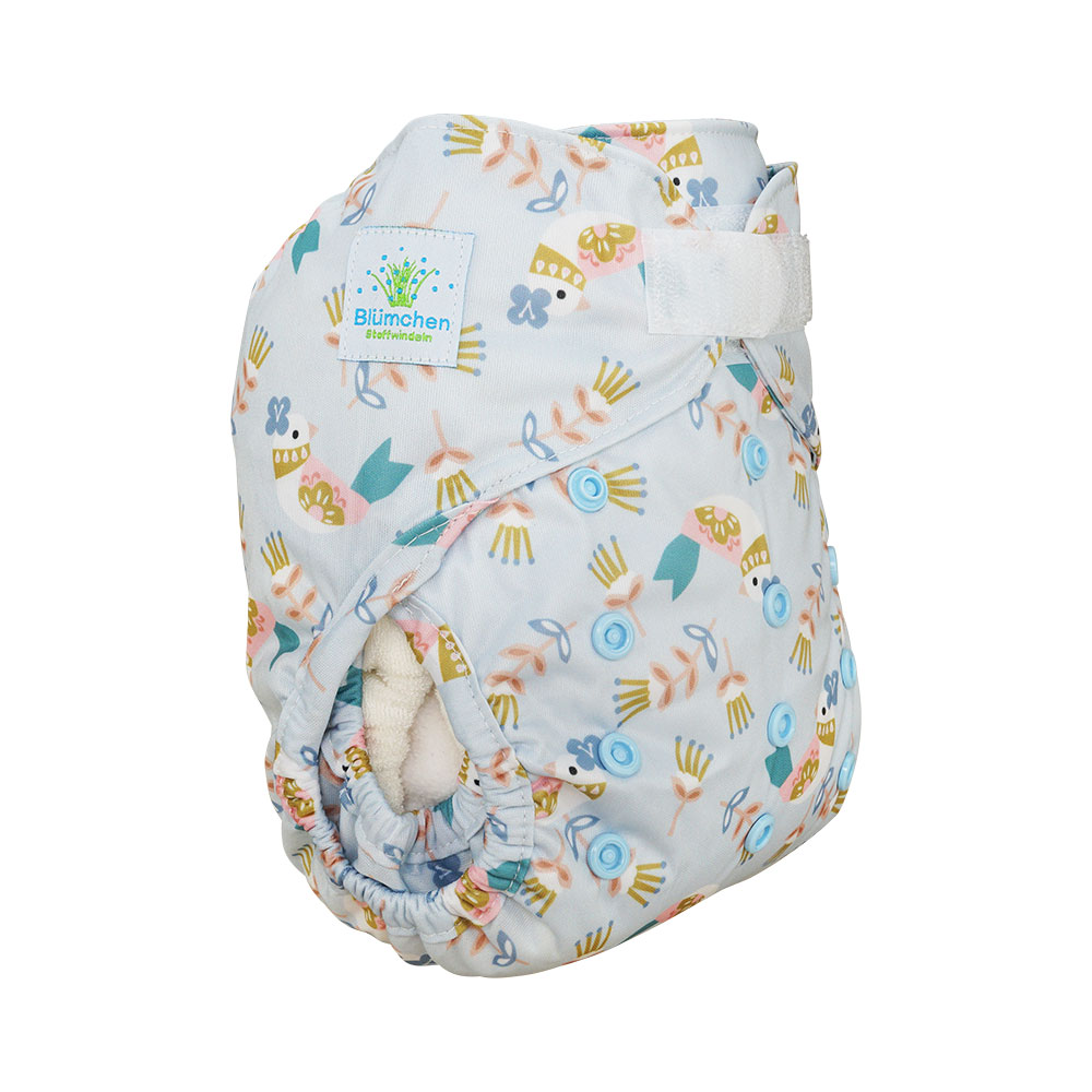 Blümchen Überhose One Size mit Klettverschluss
