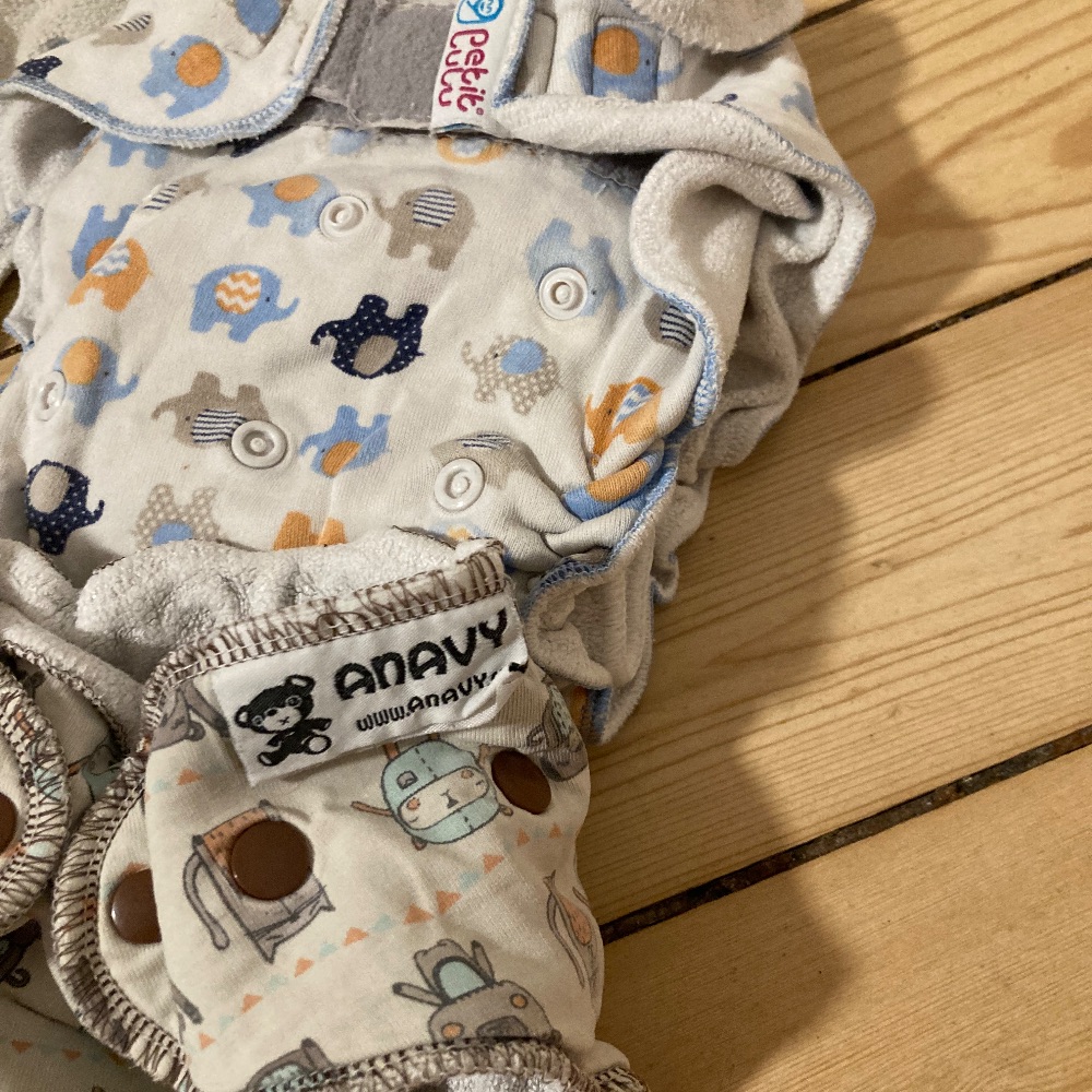 4 Stoffwindeln- Bambi Roxy, Petit Lulu,Anavy