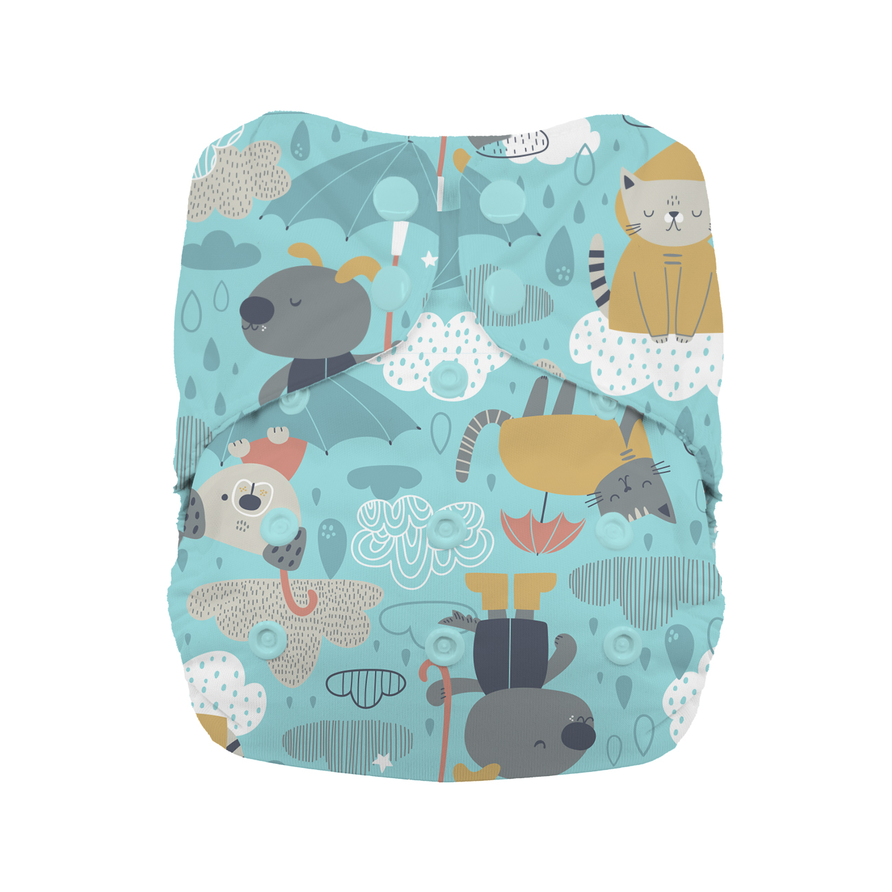 Thirsties Natural All-in-One One Size mit Druckknöpfen