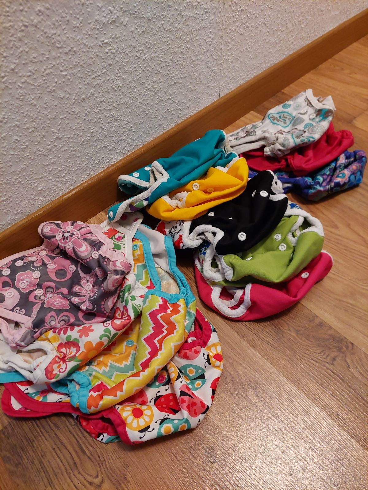 XXL Paket - 8AIO 12Überhosen 3.5-16Kg Einlagen, Prefolds, Vlies uvm.