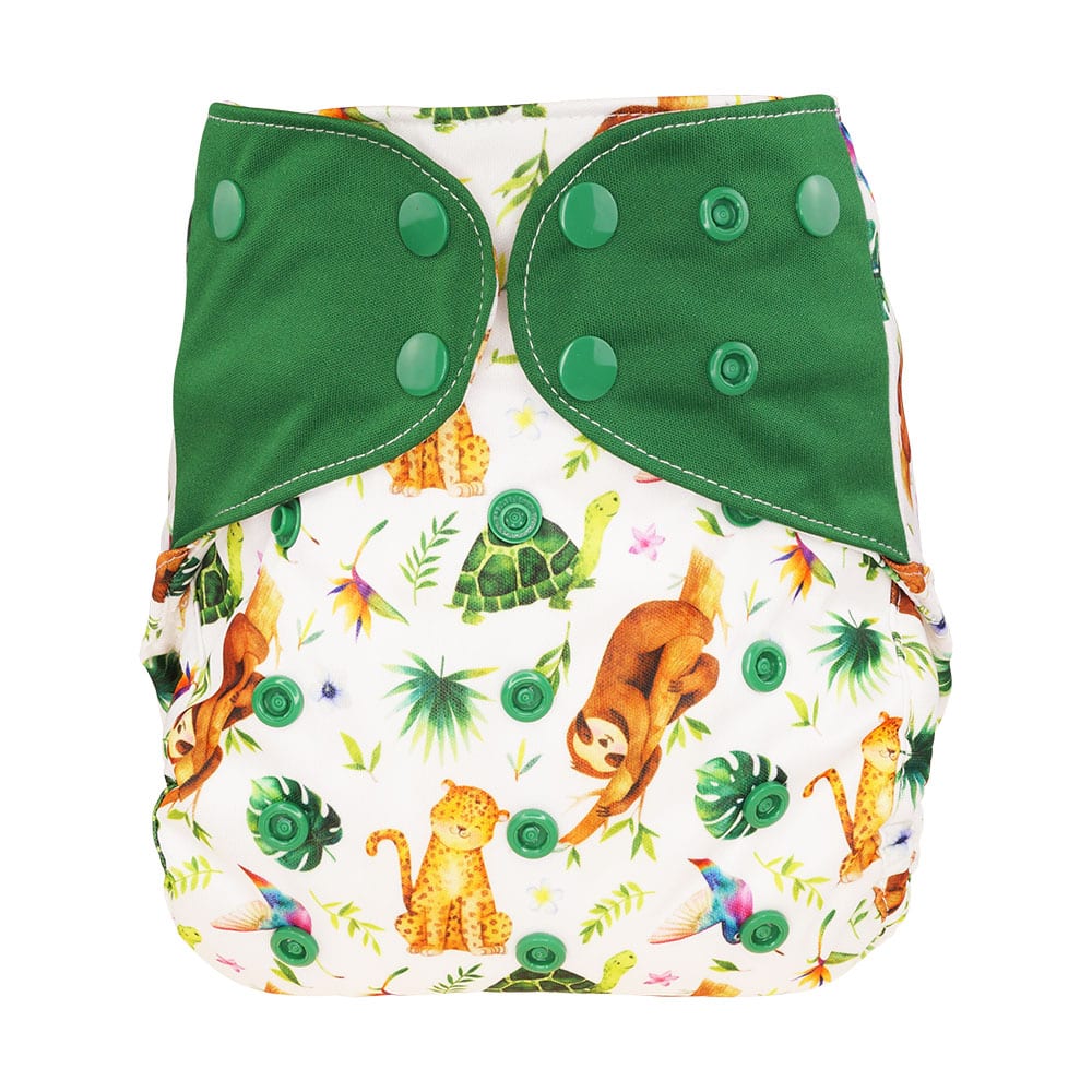 Blümchen Überhose One Size mit Druckknöpfen