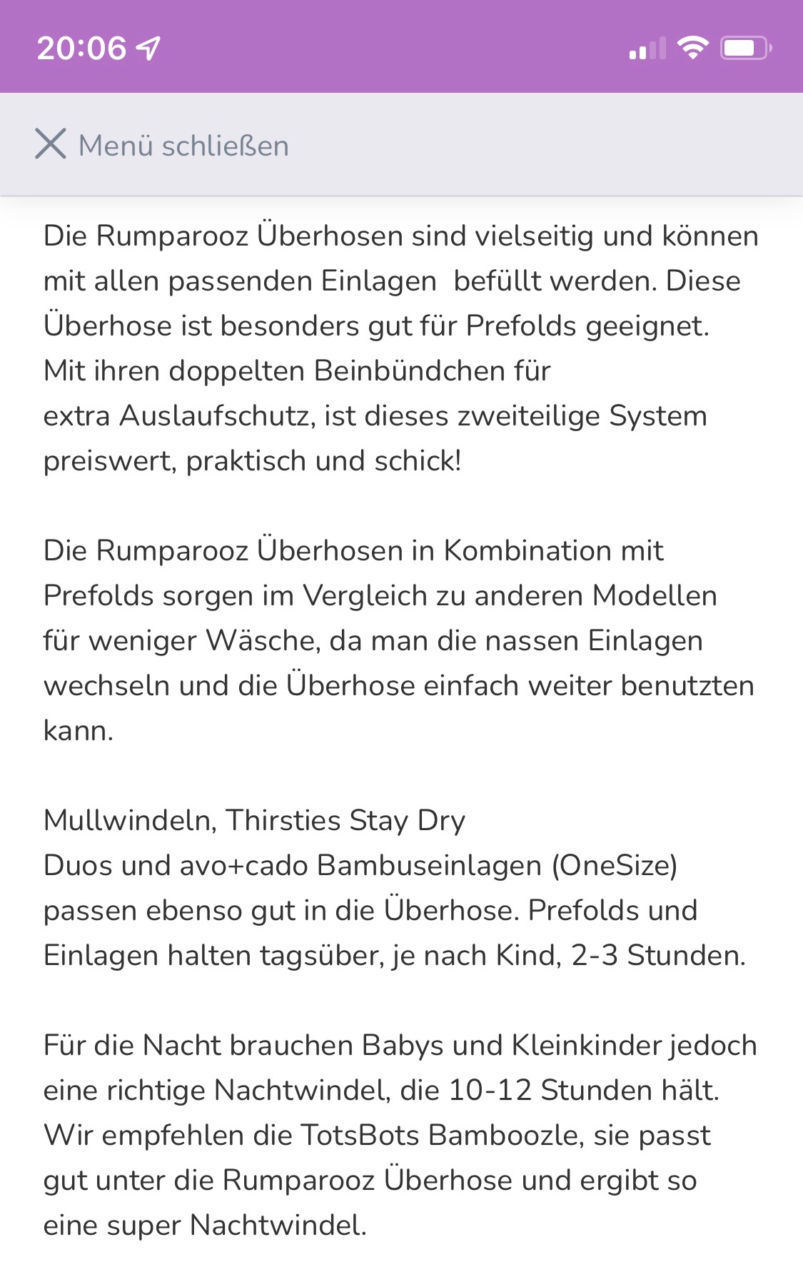 Rumparooz PUL Überhose, Gr. 2