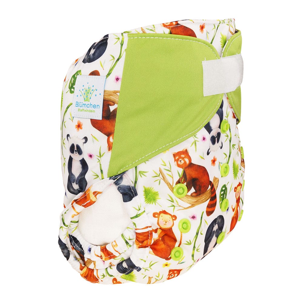Blümchen Überhose One Size mit Klettverschluss