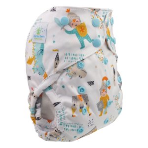 Blümchen Überhose One Size mit Druckknöpfen