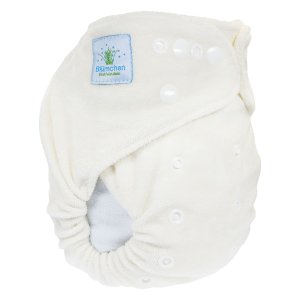 Blümchen Höschenwindel Bambuszellfasern One Size mit Druckknöpfen
