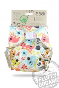 Petit Lulu Maxi Nachtwindel Fluffy Organic mit Klettverschluss